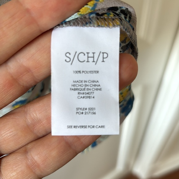 Cabi sheer two tone blouse - Picture 6 of 7